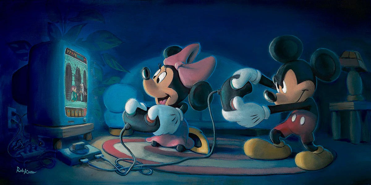 Game Night by Rob Kaz featuring Mickey Mouse and Minnie Mouse The