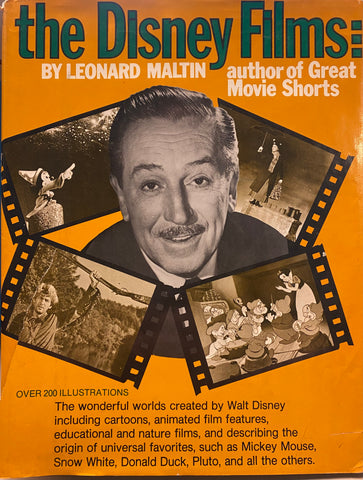 The Disney Films by Leonard Maltin (Hardcover) 1973 Crown Publishers