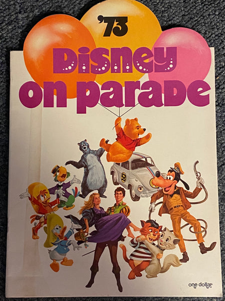 Vintage "Disney on Parade" 1973 Show Program Walt Disney