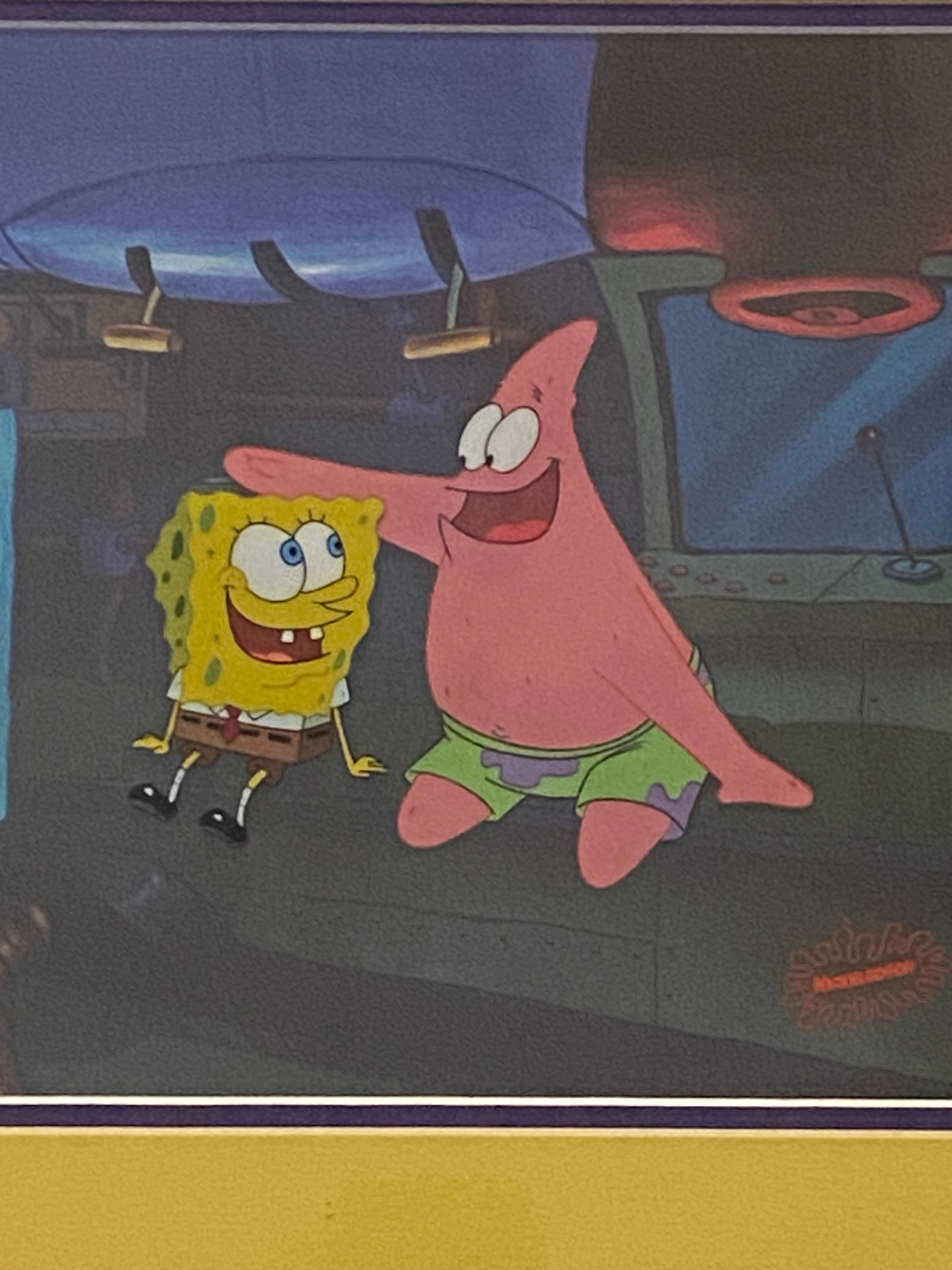 SpongeBob SquarePants Production Cel Framed