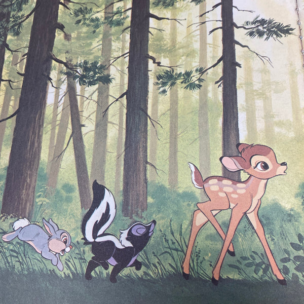 Vintage Disney Bambi's Fragrant Forest Scratch and Sniff 1975 Hardcover Book