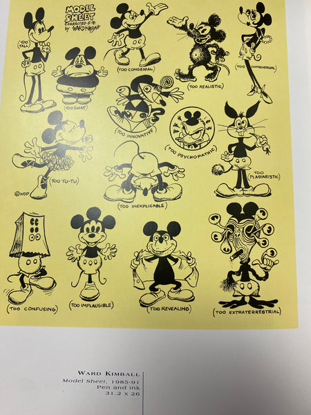 The Art of Mickey Mouse: Artists Interpret The World's Favorite Mouse Hardcover First Edition 1991