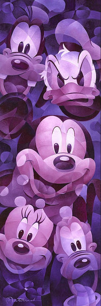 Take Five- Original On Canvas- By Tom Matousek- Featuring Mickey Mouse and Friends