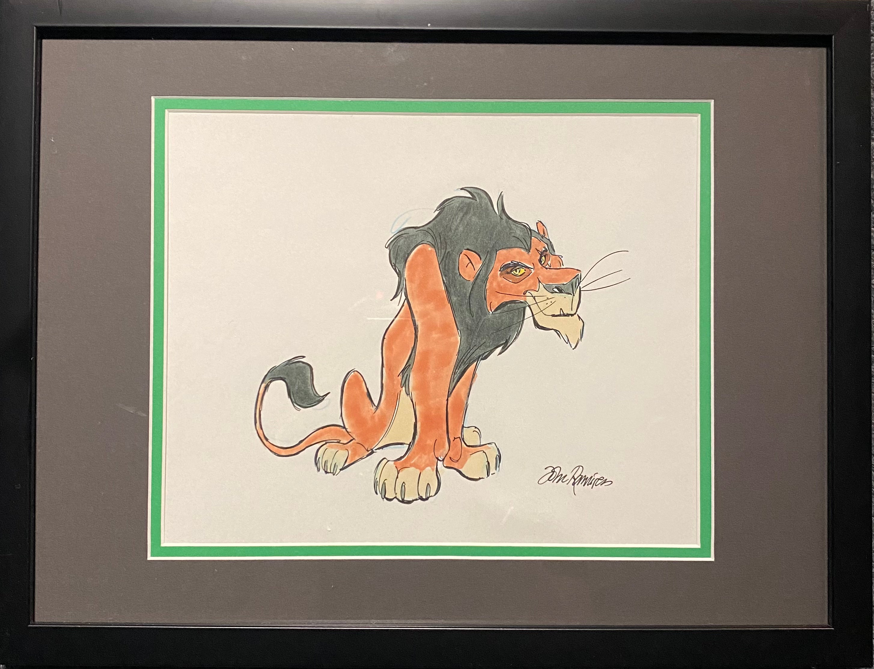 Scar Original Drawing by John Ramirez