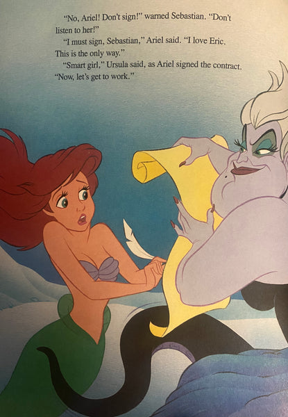 Disney's The Little Mermaid - Disney Classic Series Hardcover Picture Book  1992