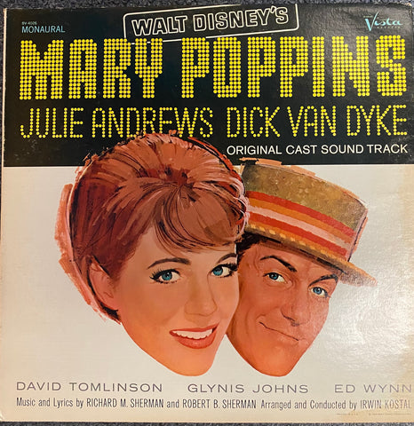 Walt Disney's Mary Poppins Original Cast LP Vinyl 1964 Buena Vista Records