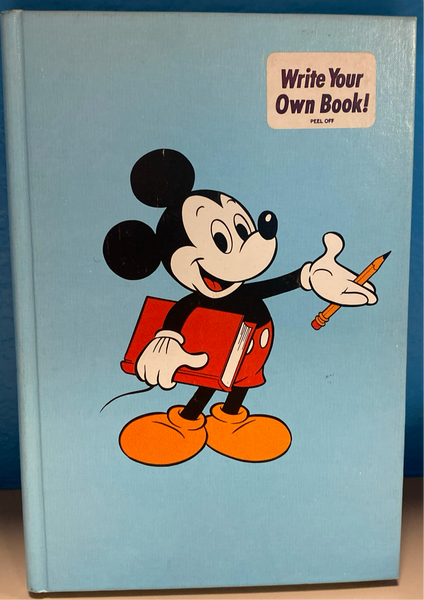 Vintage 1982 Write Your Own Book Mickey Mouse Lined Journal Disney