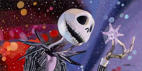 White Things In The Air by Arienne Boley Limited Edition on Canvas inspired by The Nightmare Before Chirstmas