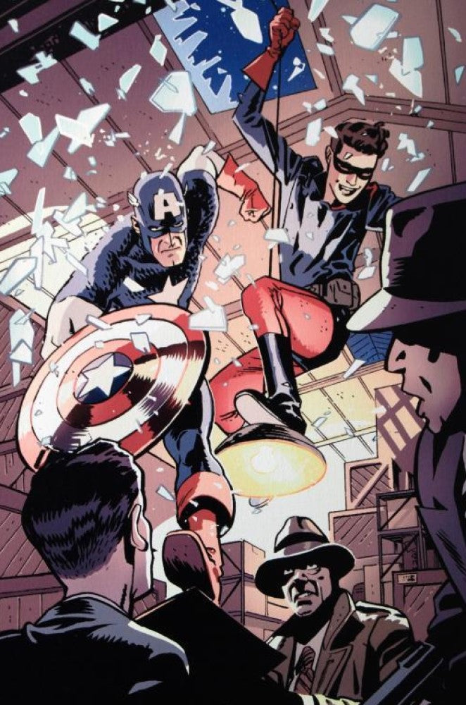 Captain America and Bucky #621 - By Chris Samnee - Limited Edition Giclée on Canvas