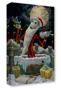 Christmas Jack Treasure On Canvas by Jared Franco inspired by The Nightmare Before Christmas