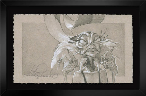 Cruel Irony - by Heather Edwards featuring Yzma - Framed Graphite Collection