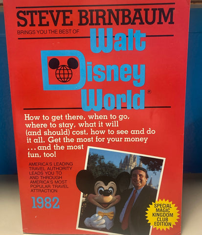 1982 Walt Disney World Birnbaum Travel Book Magic Kingdom Club Edition Vintage