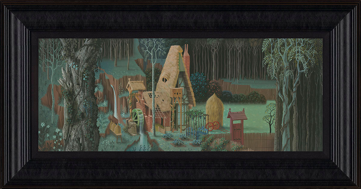 Hidden Cottage By Eyvind Earle - Framed Disney Concepts Edition