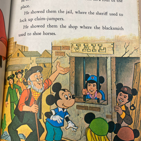 1978 A Little Golden Book Mickey Mouse & Mouseketeers Ghost Town Adventure