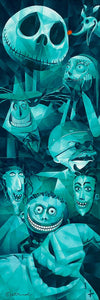 Faces Of Halloween Town by Tom Matousek Limited Edition Giclee On Canvas inspired by The Nightmare Before Christmas