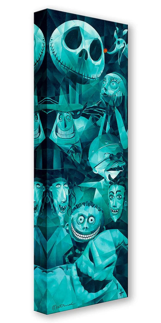 Faces Of Halloween Town by Tom Matousek Treasure On Canvas inspired by The Nightmare Before Chirstmas