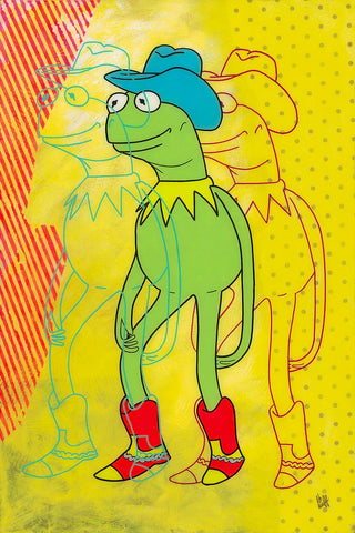 Frog Legs by Beau Hufford Limited Edition Giclee On Canvas Featuring Kermit