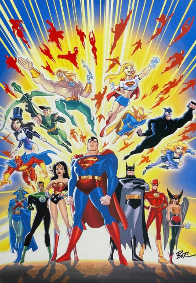 Guardians Of Justice - By Bruce Timm - Giclée on Canvas