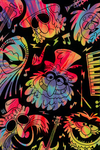 Psychedelic Mayhem by Beau Hufford Limited Edition Giclee On Canvas Featuring The Muppets