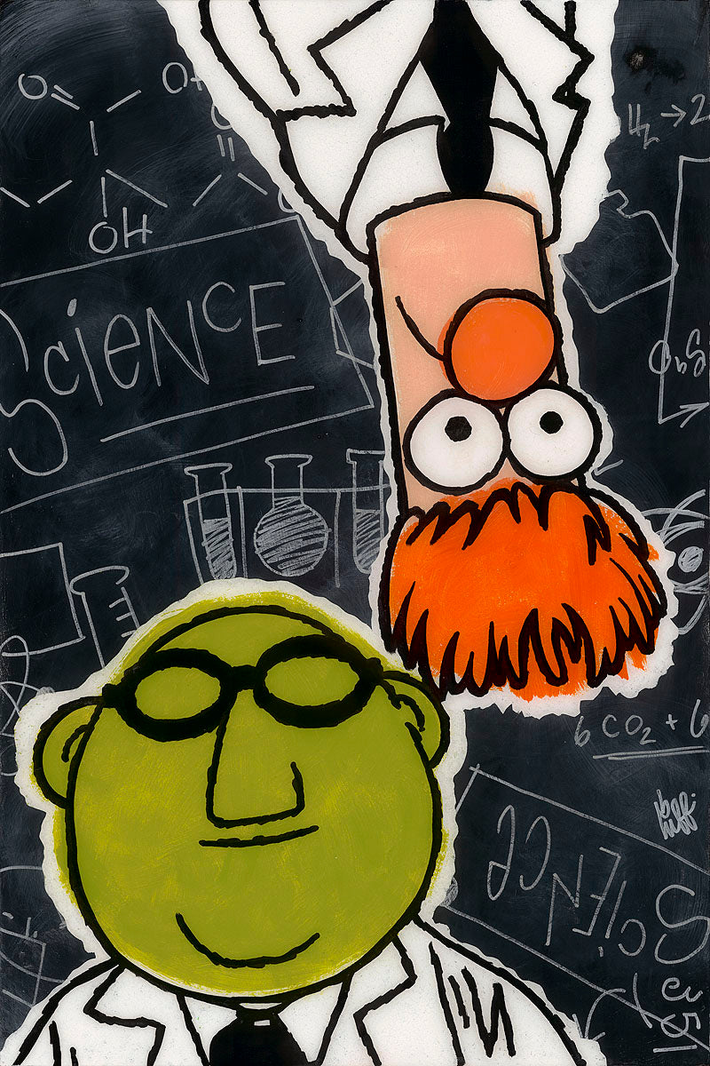 Science All Around by Beau Hufford Limited Edition Giclee On Canvas Featuring The Muppets