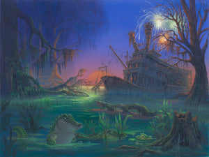 Back In The Bayou by Michael Humphries Limited Edition On Canvas Inspired by The Rescuers