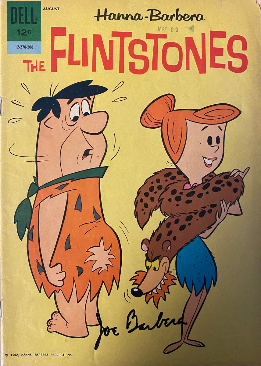 Flintstones Dell Comic Book #6 July-Aug 1962 Signed by Joe Barbera ...