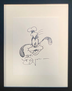 Goofy Framed Original Sketch By Tim Rogerson