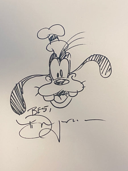 Goofy Framed Original Sketch By Tim Rogerson