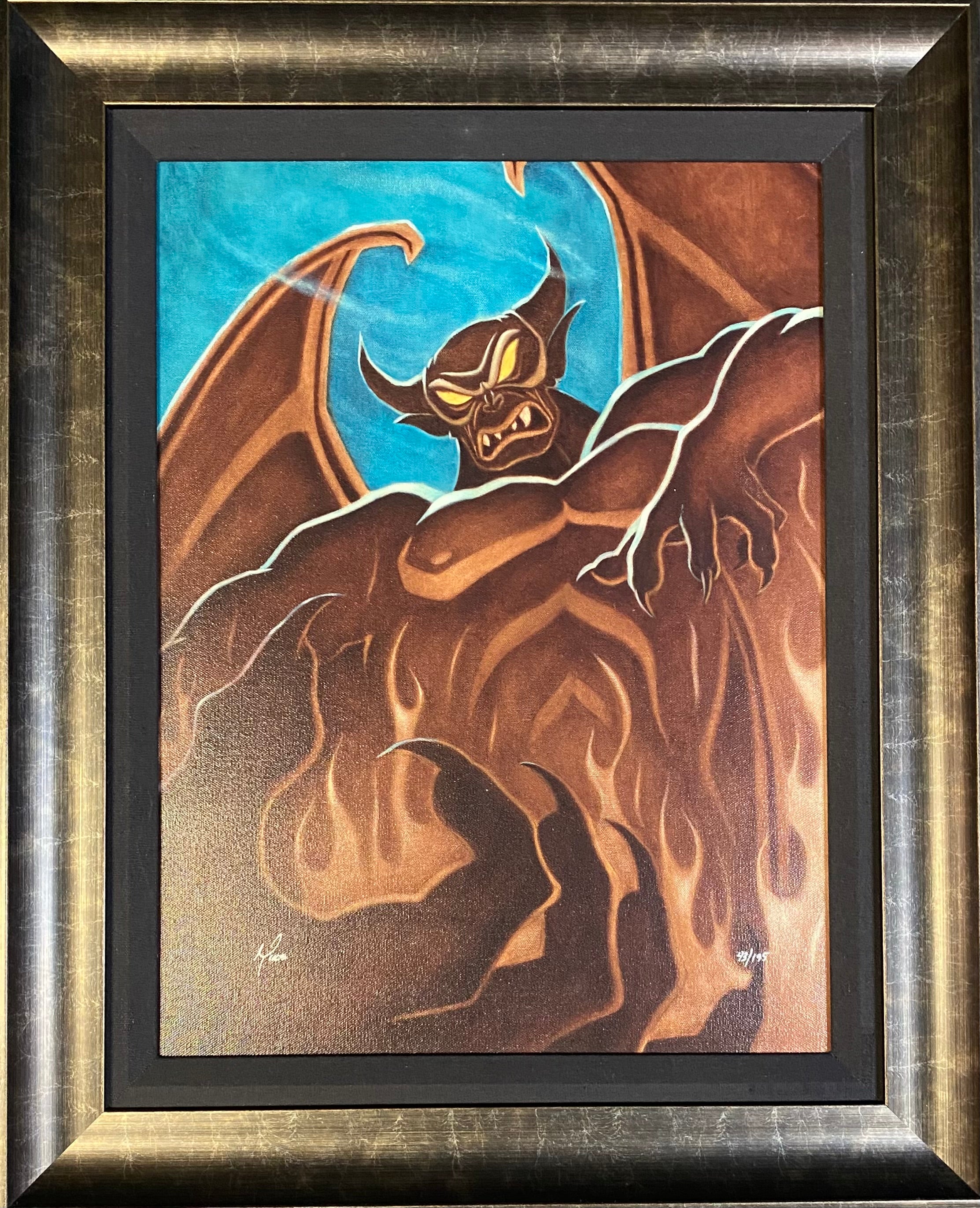 Night on Bald Mountain Framed by Mike Kupka Limited Edition Giclée on Canvas inspired by Fantasia