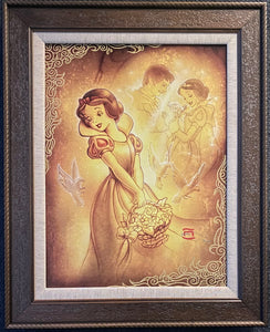 Someday - Framed - by Noah Giclée On Canvas inspired by Snow White and the Seven Dwarfs