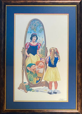 Snow White The Fairest of Them All Framed Limited Edition Print by Charles Boyer 1987