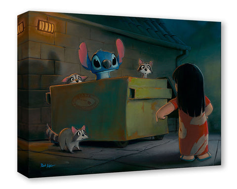 Diving by Rob Kaz Treasure On Canvas inspired by Lilo and Stitch