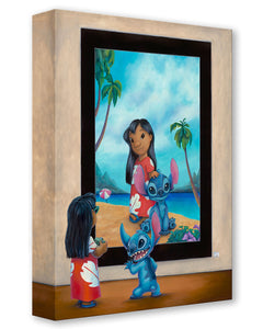 The Art of Being Friends by Denyse Klette Treasures On Canvas Inspired By Lilo and Stitch