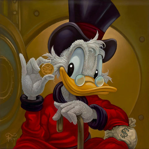 Lavish Life by Jared Franco Limited Edition on Canvas Featuring Scrooge McDuck