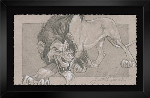 Little Secrets - by Heather Edwards featuring Scar - Framed Graphite Collection