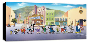 Looney Tunes On Parade- Mighty Mini Collection- Gallery Wrapped On Canvas by Ruth Clampett