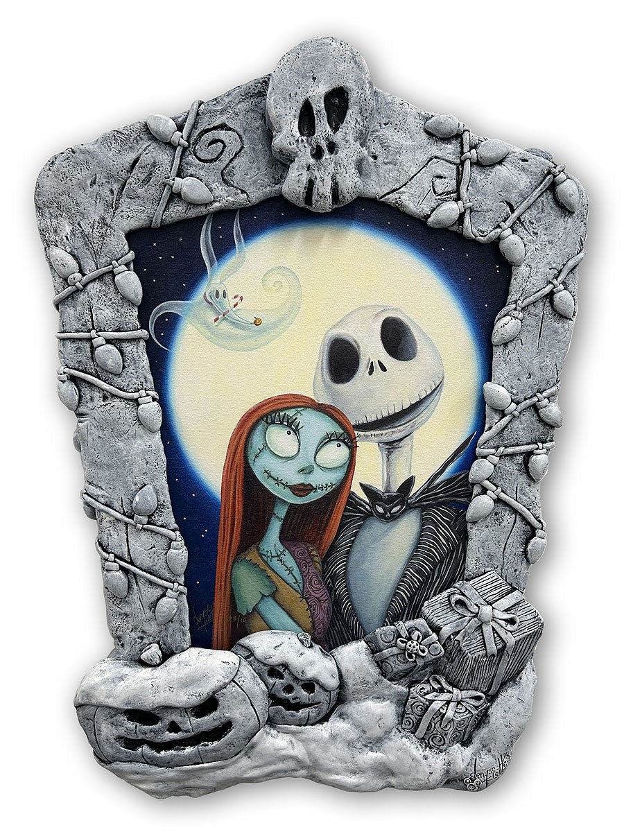 Meant To Be by Denyse Klette Premiere Framed Limited Edition Inspired by Nightmare Before Christmas