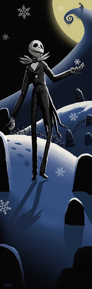 Moonlit Christmas by JC Richard Limited Edition Giclée On Canvas Inspired by Nightmare Before Christmas