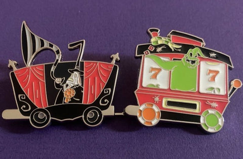 Nightmare Before Christmas 20th Anniv Train Disney Pin Set Mayor Oogie 2013