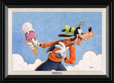 Goofy's Treat by Randy Noble Framed Silver Series featuring Goofy