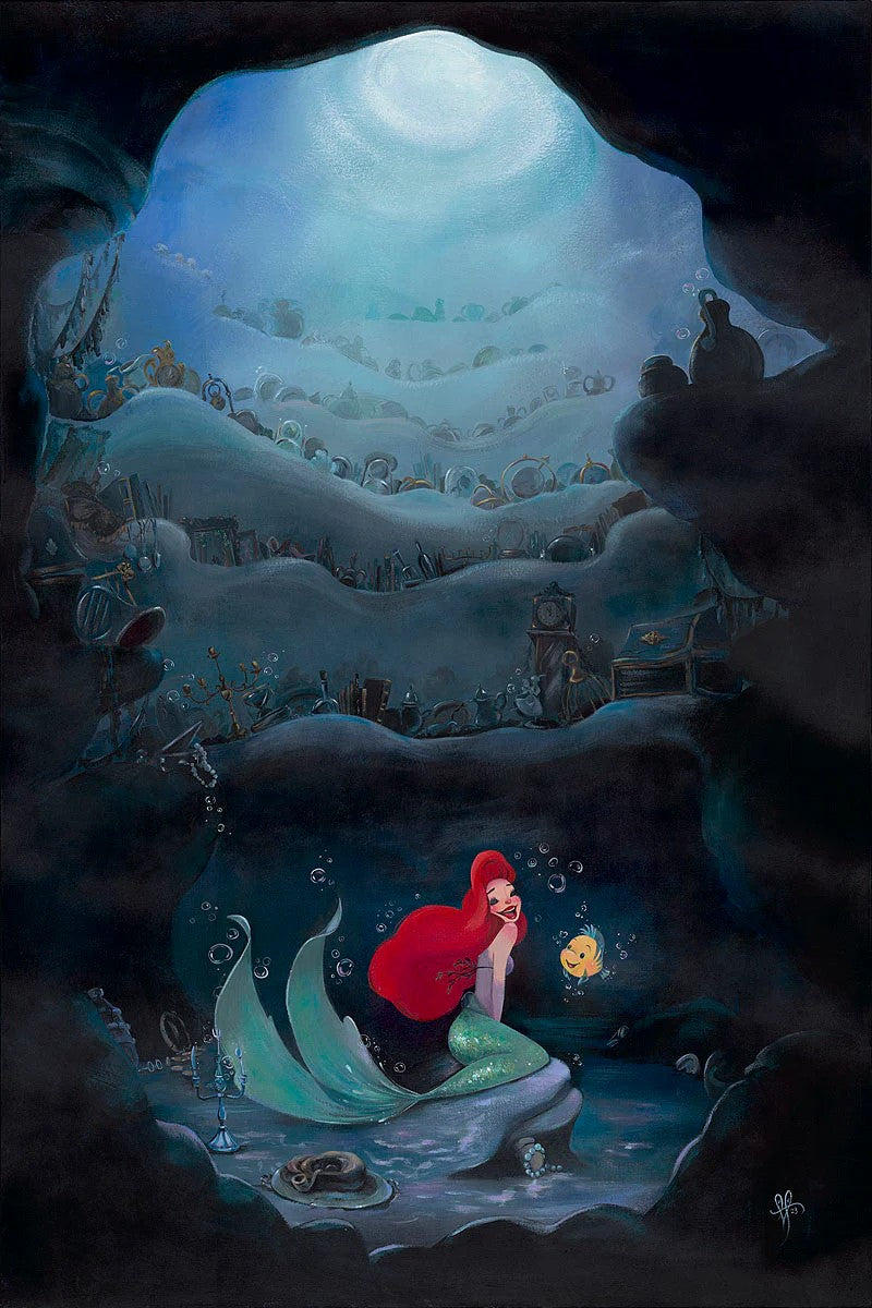 Part Of That World by Liana Hee Limited Edition On Canvas Inspired by The Little Mermaid