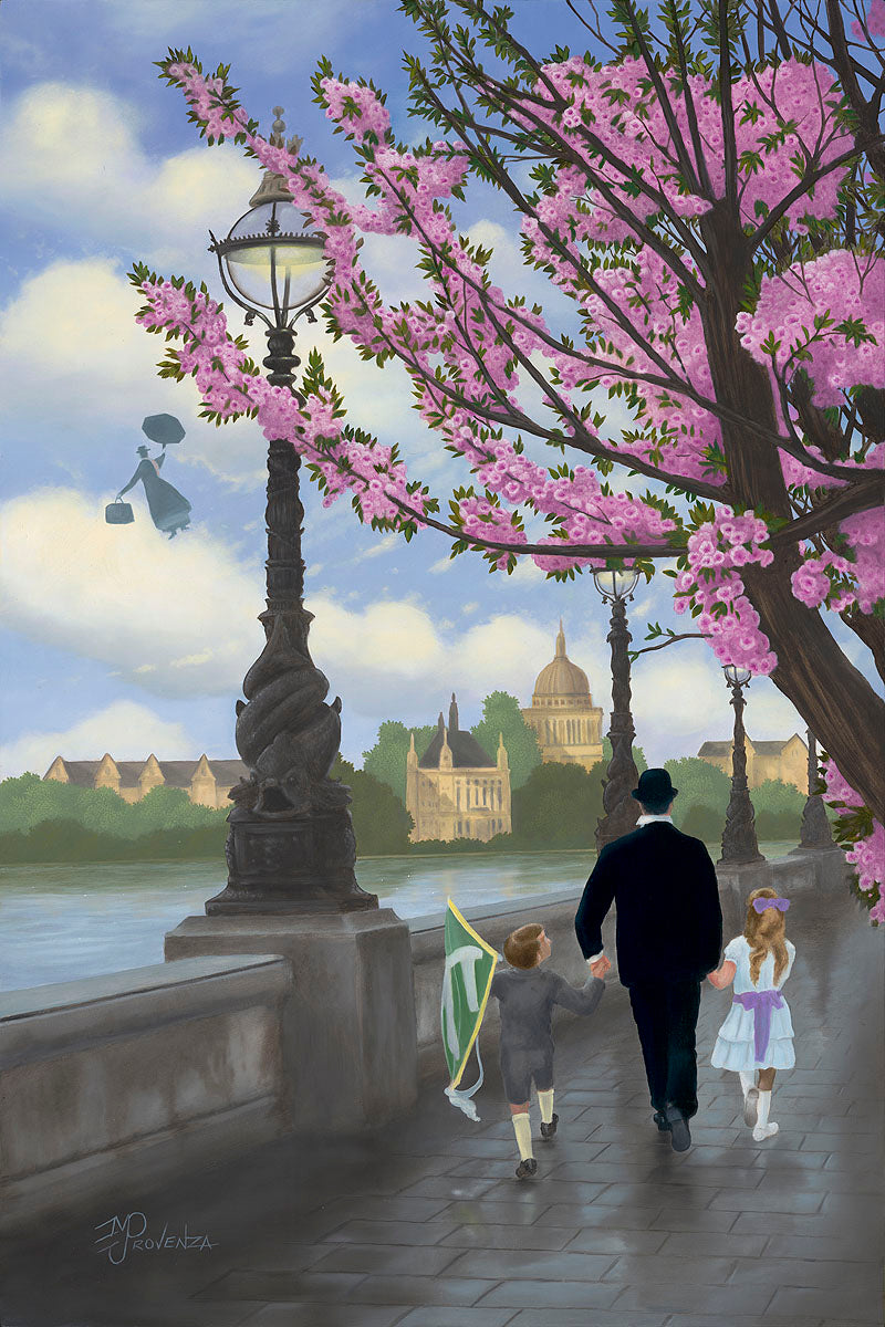 The Magic Of Family by Michael Provenza - Giclée On Canvas - Inspired by Mary Poppins