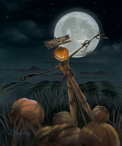 This is Halloween by Michael Provenza Limited Edition On Canvas inspired by The Nightmare Before Christmas