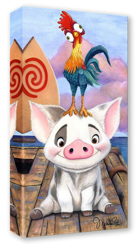 Pua and Hei Hei by Michelle St. Laurent Treasure On Canvas Inspired by Moana