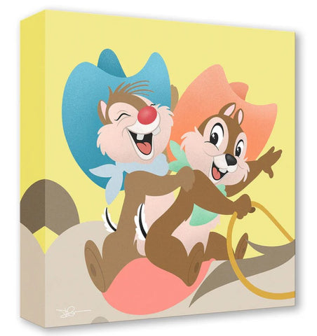 Ranch Rascal Roundup by Dom Corona Treasures On Canvas featuring Chip and Dale