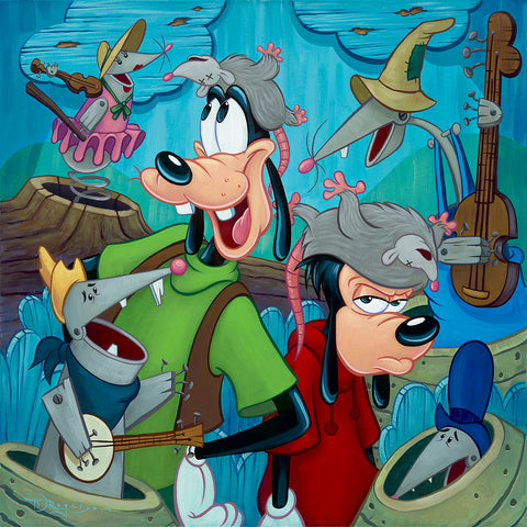 Possum Posse by Tim Rogerson Limited Edition On Canvas Inspired By The Goofy Movie