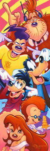 The Perfect Cast by Tim Rogerson Limited Edition On Canvas Inspired By The Goofy Movie