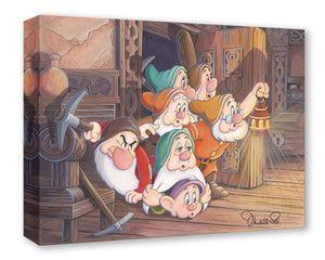 Intruder In The Cottage by Michelle St. Laurent Treasures On Canvas inspired by Snow White and the Seven Dwarfs (Copy)