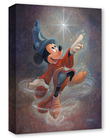 Swept Up In The Magic by Bret Iwan Treasure On Canvas Featuring Mickey Mouse