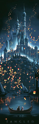 Tangled Castle by JC Richard Limited Edition Giclée On Canvas Inspired by Disney Princesses